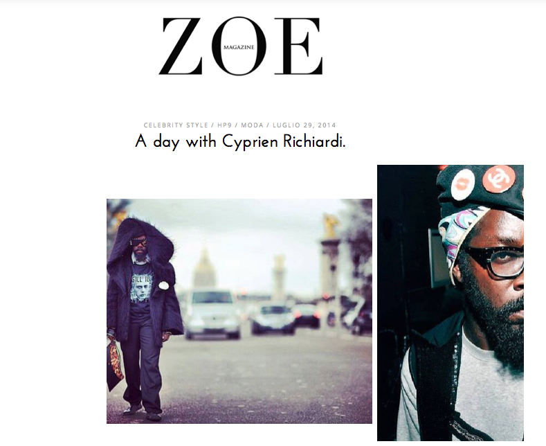 cyprien intervista zoe magazine